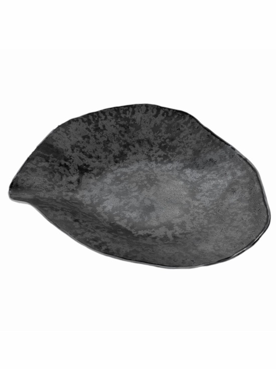 Foorer Other - Foorer Indulge No. 8 Porcelain Dinner Plate Graphite Grey Silver Textured